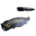thumbnail image 1 of GloryStar Topwater Popper, GT Popper with Hooks Surf Fishing Lures for Outdoor Freshwater Saltwater Striper Tuna Bluefish Pencil Popper Fishing Plugs Fishing Lures 9.2CM/17G, 1 of 9