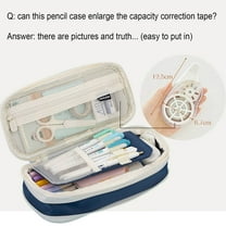 hengsof Special Macaron Color Matching Can Be Transformed Into Large Capacity Upgraded Pencil Bag Stationery Box New Pencil Storage Stationery Bag Pencil Case