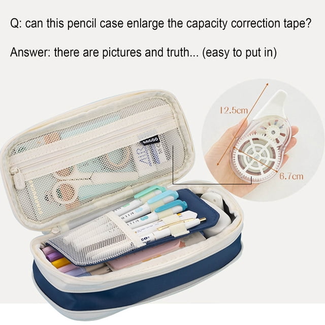 Large-capacity Pencil Case Macaron Color Matching Can Be Transformed Into An Upgraded Pencil Case Stationery Box