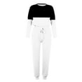 thumbnail image 6 of Xunlbb Lounge Sets for Women,Women Loose Two-piece Sets Solid Long Sleeve Tops Casual Pants Sweatsuit on Clearance,Size S-5XL, 6 of 6