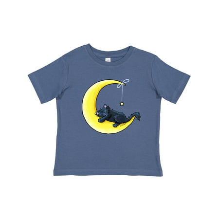 

Inktastic Black Cat Lunar Love Gift Toddler Boy or Toddler Girl T-Shirt