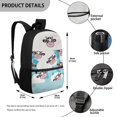 thumbnail image 5 of Uourmeti Cow Pattern Backpack, Durable School Backpack 17 Inch Fashion Student Bookbag for Travel Work, 5 of 6