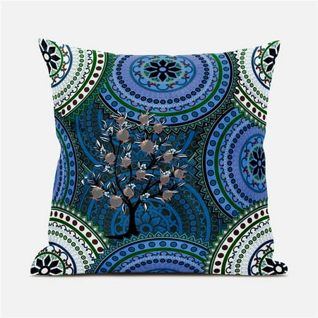 

Amrita Sen Designs CAPL885FSDS-ZP-20x20 20 x 20 in. Boho Mandala Plant Suede Zippered Pillow with Insert - Multi Color