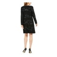 thumbnail image 2 of JESSICA HOWARD Womens Black Long Sleeve Fit + Flare Evening Dress Petites 8P, 2 of 4