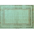thumbnail image 1 of Ahgly Company Indoor Rectangle Abstract Light Blue Modern Area Rugs, 7' x 10', 1 of 4