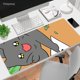 thumbnail image 1 of Alfombrilla de ratón Kawaii para ordenador de escritorio, tapete de goma antideslizante para teclado de ordenador portátil, alfombrilla bonita para ratón, alfombrilla para mesa de oficina LIUWENJING unisex, 1 of 2