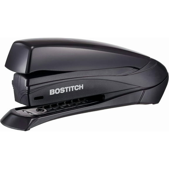 Office Inspire 20 Sheet Stapler - One Finger, No Effort, Spring Powered Stapler - Black (1423)