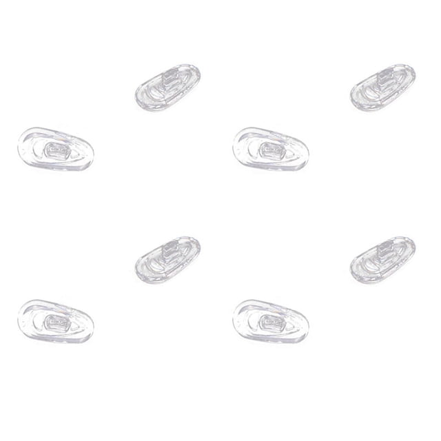 100 Pares Almohadillas de Nariz de Gafas de Silicona Oval Empuje