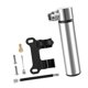 thumbnail image 1 of Minibomba para bicicleta de 120 PSI, bomba para neumáticos CNC de alta presión, fácil bombeo, inflado rápido, cilindro telescópico, compacta, para Plata y soporte, 1 of 8