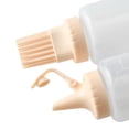 thumbnail image 3 of Cook With Color 2-Piece Sauce Bottle Set, Squeeze Dispenser with Silicone Basting Brush, Taupe, 3 of 5