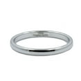thumbnail image 3 of MJ Metals Jewelry Men / Women White Tungsten Carbide 2mm Wedding Band Polished Classic Ring Size 7, 3 of 6