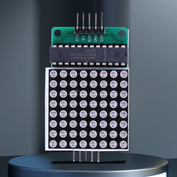 Módulo de matriz LED de punto MAX7219 Dot LED Matrix Module MCU Control Module 8x8 Entrada de salida Cátodo común