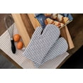 thumbnail image 1 of Fabstyles Bistro Stripe Oven Mitt Set: Stylish Safety for Your Kitchen, 1 of 4