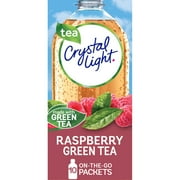 Crystal Light Raspberry Green Tea Sugar Free Drink Mix Singles, 10 ct On-the-Go-Packets