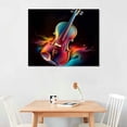 thumbnail image 2 of TIAOTIAOHOU Canavs Wall Art Abstract Violin Painting Galaxy Nebula Picture Art Print on Canvas Colorful Artwork Music Poster Contemporary Classroom Living Room Bedroom Decoration, 2 of 4