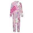 thumbnail image 4 of Hello Kitty Hooded Union Suit Pajama Soft Comfy PJs Sleepwear, 4 of 7