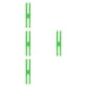 thumbnail image 5 of 4 bandas de goma de silicona en forma de H, suministros multifuncionales para envolver platos de picnic. Verde, 5 of 9