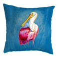 thumbnail image 1 of 18 x 18 in. Spoonbill Portrait No Cord Pillow, 1 of 1