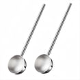 thumbnail image 1 of CucharóN de Sopa PequeñO, Cuchara Profunda de Metal de Acero Inoxidable con Vertedor, Cucharones de Salsa de Manejar de 2 Onzas para Cocina, Paquete de 2, 1 of 7