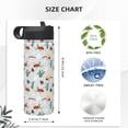 thumbnail image 4 of Sikiie Ragonfly And Ladybug Print 18OZ Insulated Straw Cup, Portable Leak-proof Sports Water Bottle, Stainless Steel Water Cup Suitable for Home and Outdoor, 4 of 8