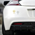 thumbnail image 3 of 2PCS Metal Jesus Christ Cross Badge Stickers, Alloy 3D Individual Car Cross Sticker, Self Adhesive Scratch Covering Metal Cross Auto Emblem Decal for Car Body Fender Tail-2.5"×1.8"(Silver+Gold), 3 of 9