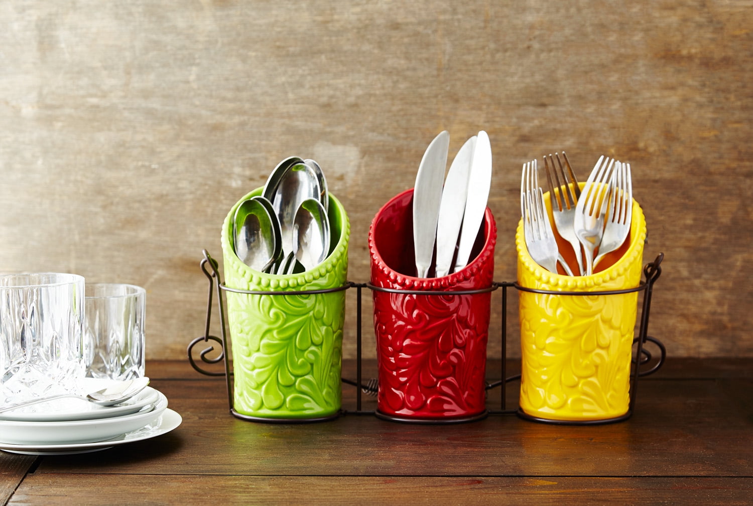 Kitchen Utensil Holder Set - Multicolor