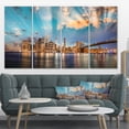 thumbnail image 1 of Dramatic Sky Over Manhattan City - Cityscape Canvas Print, 1 of 3