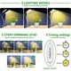 thumbnail image 3 of Lámpara de cultivo de plantas, 100 LED de espectro completo, ajustable a 5 niveles con temporizador automático / 3 h / 6 h / 12 h, 3 of 5