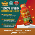 thumbnail image 6 of Vitamin Energy Focus+ Extra Strength Shot, Tropical Infusion, 24 Pack – 260mg Natural Caffeine, CoQ10 & B-Vitamins, Zero Sugar, 1.93 fl oz, 6 of 6