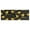 Black Sunflower Word, variant on Yellow Dot Sunflower Bee Pattern Kitchen Rug Mat,Kitchen Runner Rugs Non Skid Washable,Decorative Kitchen Floor Mats for Kitchen,Sink,Laundry,17"X47"