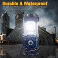 thumbnail image 3 of Foldable Portable LED Camping Light XTAUTO Lightweight Waterproof Solar USB Rechargeable LED Flashlight Survival Kit for Indoor Outdoor Home Emergency, 3 of 5