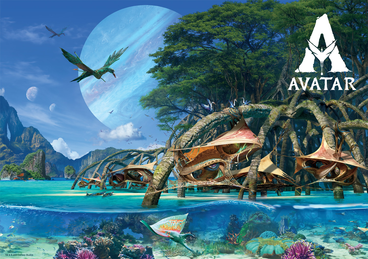 Buffalo Games Avatar Metkayina Village 500-Piece Interlocking Jigsaw Puzzle for Adults Ages 14+