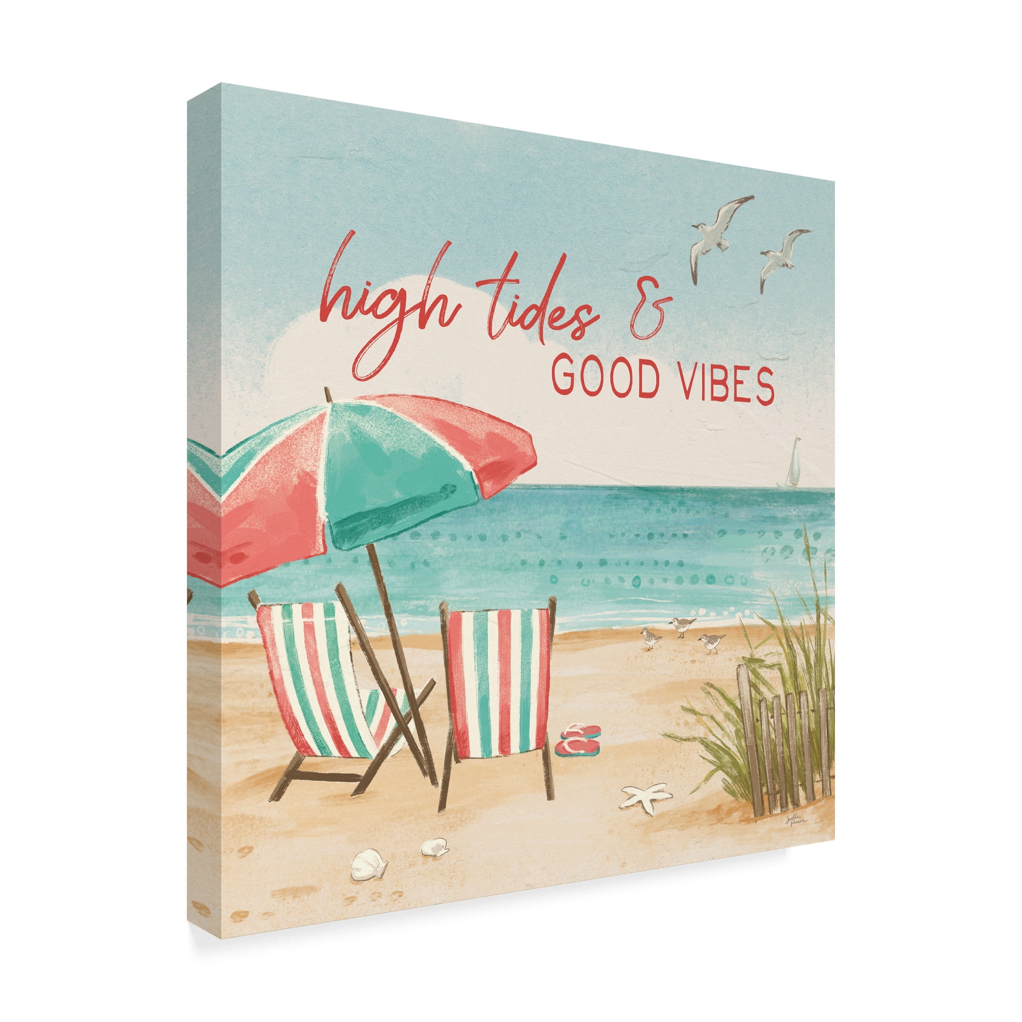 Beach Time II' Canvas Art by Janelle Penner