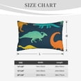 thumbnail image 6 of Daiia Hand Drawn Seamless Bedding Waterproof Pillow Protector Zippered Queen – Bed Bug Proof Pillow Encasement-16"x24", 6 of 9