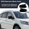 thumbnail image 3 of Tapa de espejo lateral de cuerno de buey de 2 piezas para Honda CRV 2017-2022, cubierta de espejo retrovisor de automóvil, carcasa de espejo de puerta exterior, tapa de espejo del conductor y pasajero, 3 of 7