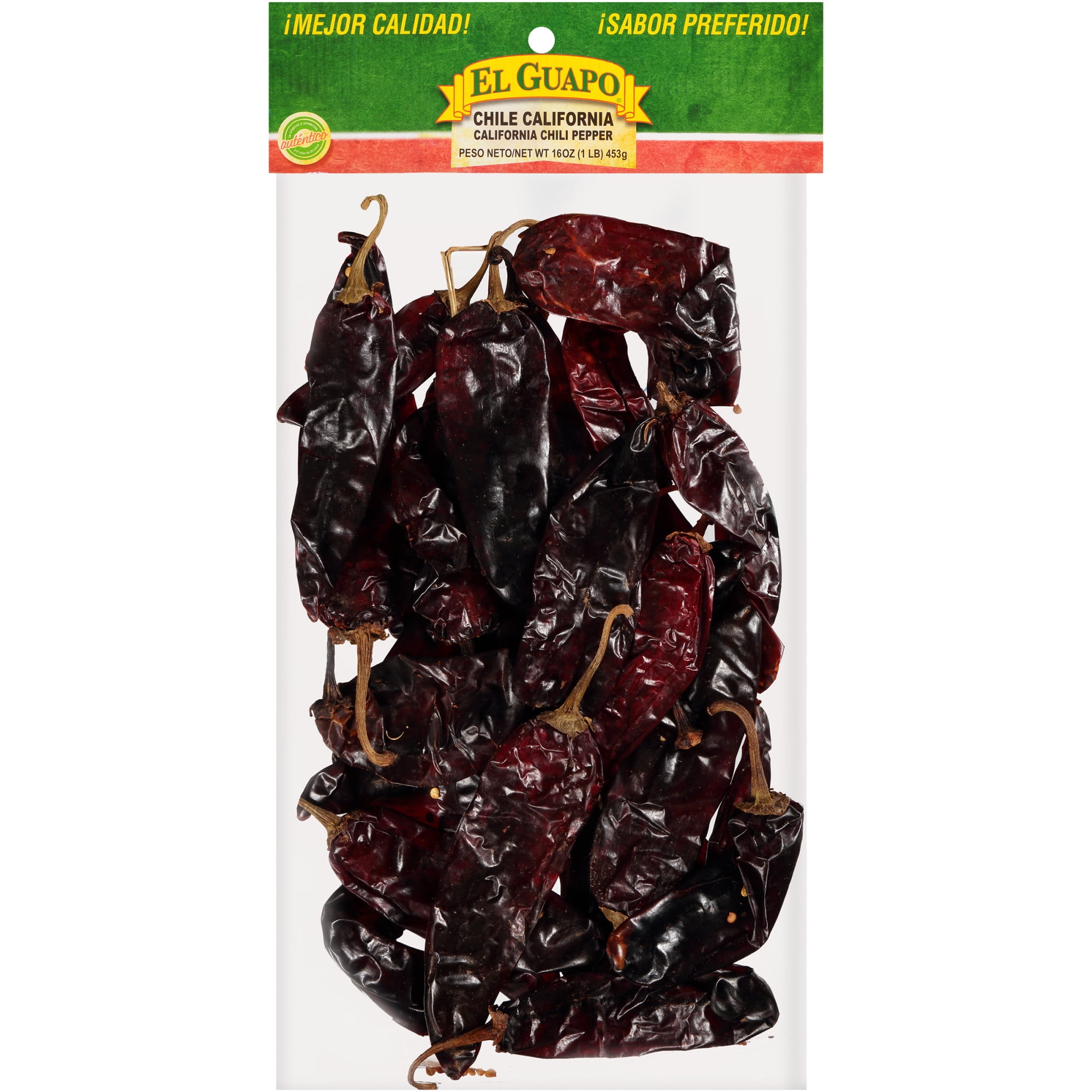 El Guapo Whole California Chili Pods (Chile California Entero), 16 oz