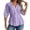 Purple, variant on Womens Tops Short Sleeve Scoop Neck Shirts Elegant Plus Size Solid Blouse Cozy Lightweight Relaxed Fit Basic Tees XL-5XL