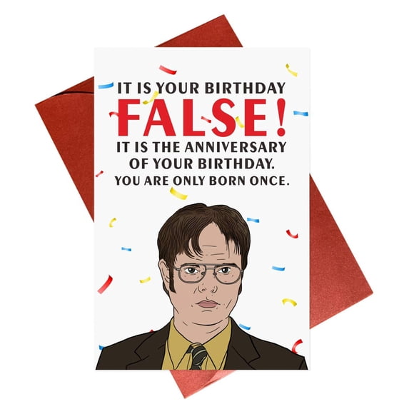 Tarjeta de cumpleaños Gonzey Dwight Schrute The Office serie de TV