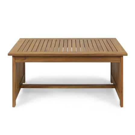 BOFANG Acacia Outdoor Coffee Table, Handcrafted 40" Long Patio