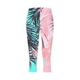 thumbnail image 5 of SELONE Capri Leggings for Women Plus Size High Waisted Gym Leggings Summer Pants Curvy Slim Casual Vacation Pants Pull on Hawaiian Yoga Lightweight Comfortable Multicolor S Breathable Beach Pants, 5 of 5