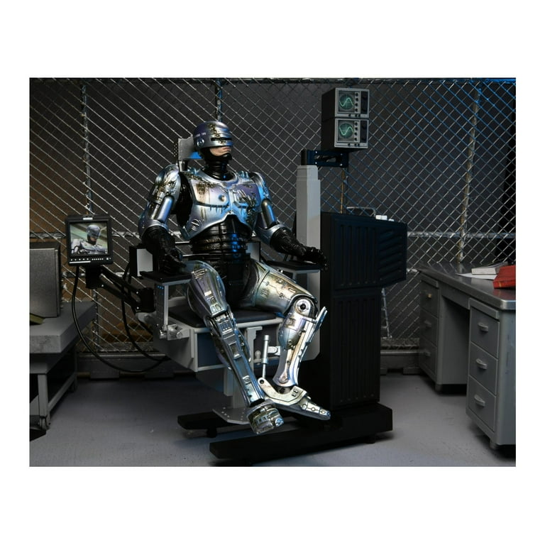 NECA 7-Inch Ultimate Battle-Damaged RoboCop with Chair and