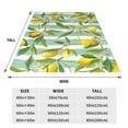 thumbnail image 3 of Fotbe Lemon Manta de Franela Acolchonada con Estampado, Súper Suave y Esponjosa, Extra Grande para Sofá, Cama, Uso Todo el Año-60"x50", 3 of 7