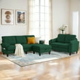thumbnail image 7 of Soscana Living Room Furniture Set Sectional Sofa Couch with Storage Ottoman and Loveseat,for Home Apartment Office Studio,Green, 7 of 7