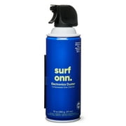 onn. Electronics Duster Compressed Gas Cleaner, 10 oz, 2.56 x 2.56 x 8.39 Inches
