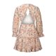 thumbnail image 4 of Vestido de playa de gasa sexy con borde de hongo de manga larga acampanada sin espalda con cuello en V estampado para mujer Pompotops ghjkhdj17880, 4 of 7