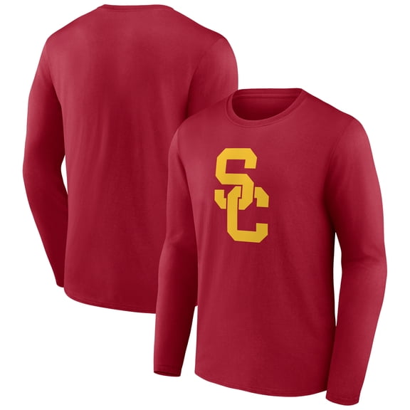 Men's Cardinal USC Trojans Logo Long Sleeve T-Shirt