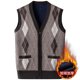 thumbnail image 2 of Chaqueta de Punto de Cuello en V de los Hombres, Abrigo Cálido con Ligero Estiramiento para el Otoño Y el Uso Casual Diario, Blusa en Capas de Moda, 2 of 2