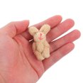 thumbnail image 3 of 3pcs Miniature Rabbit Statue Plush Bunny Ornaments Micro Landscaping Ornaments, 3 of 8