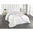 thumbnail image 2 of Ambesonne Colorful Quilted Coverlet 3 Pcs, Butterfly Dog Labrador, King Size, Multicolor, 2 of 4