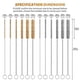 thumbnail image 2 of 12-Pieces Brass Wire Brush Stainless Steel Wire Brush Set 12 Inch Long Bottle Brush Tube Cleaning Br, 2 of 5